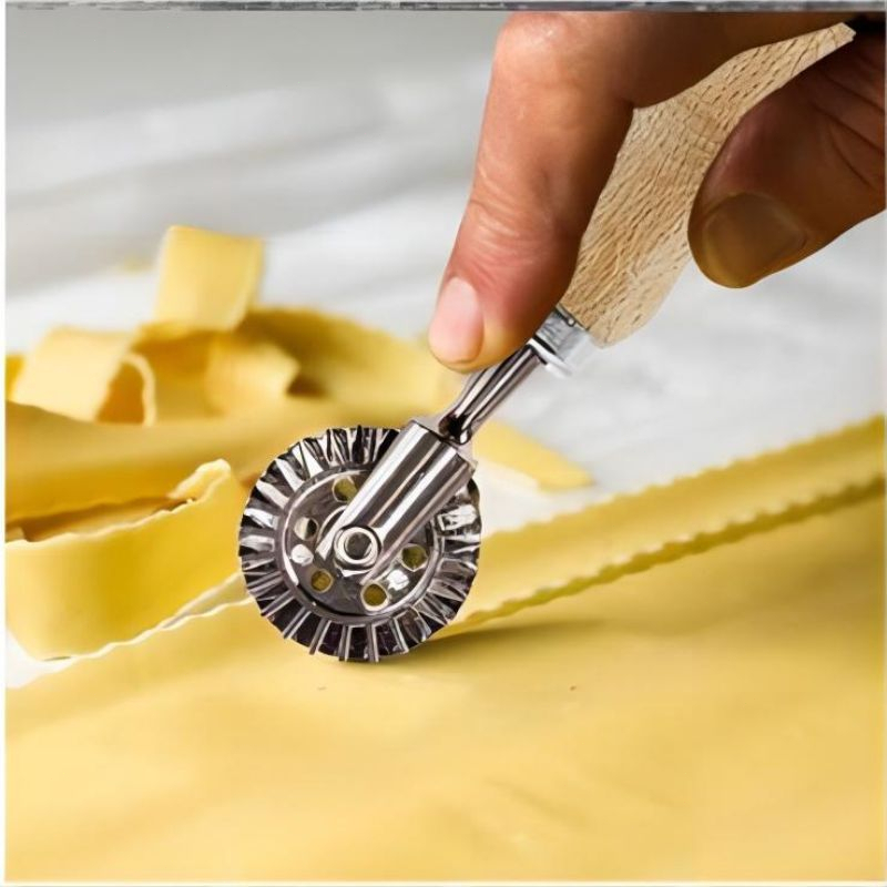 Roda Pemotong Pasta Ravioli Roda Pemotong Pasta Pastry Wheel Cutter Crimper Untuk Alat Baking Rumah