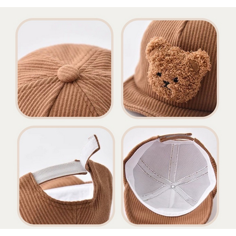 Korean Mr. Bear / Cory Bear Cap - Topi Anak Lucu Kids Cap Beruang Topi Anak Bayi Aksesoris Cewe Cowo Lucu Baby