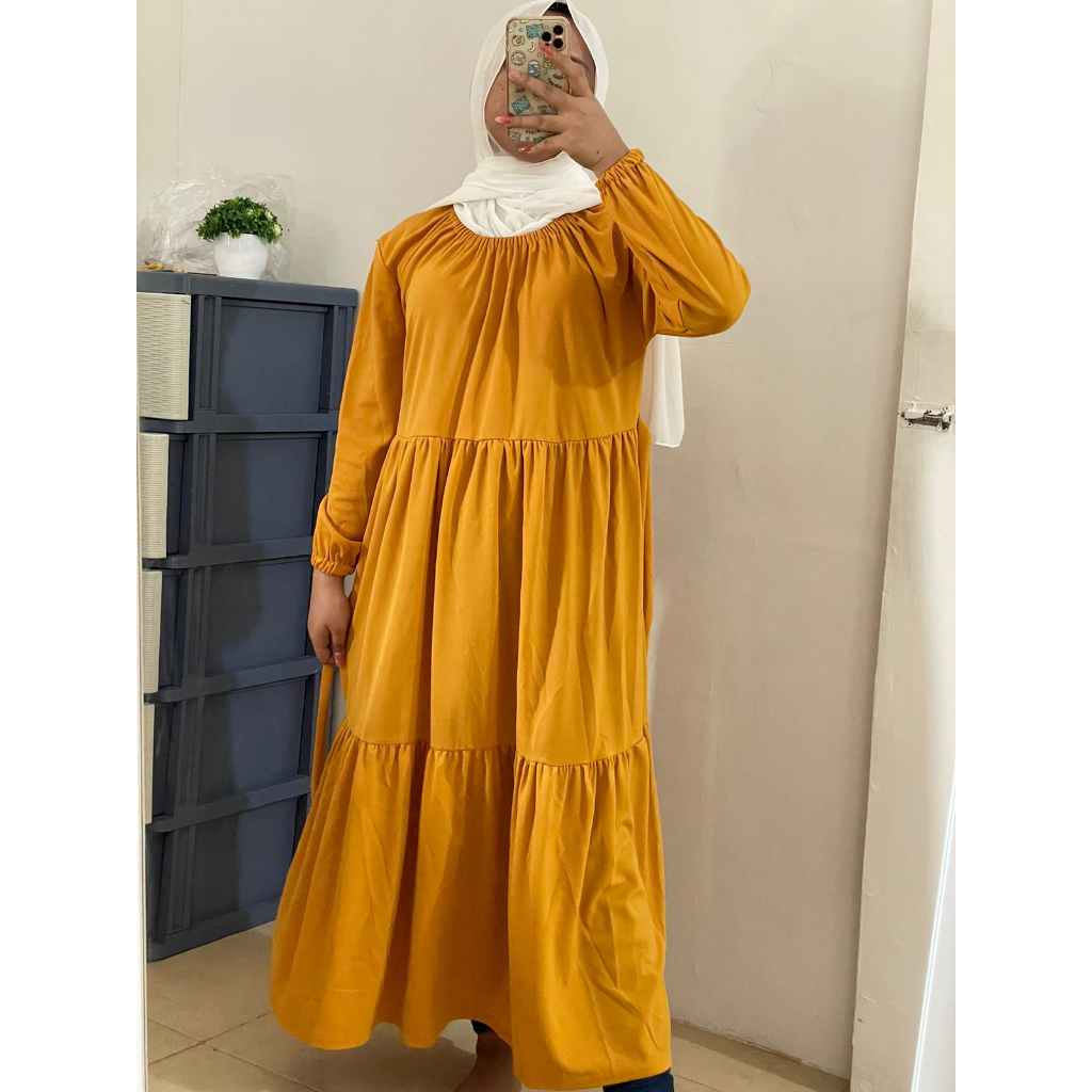 Sabrina Midi Dress Fashion Muslim Moscrepe Premium