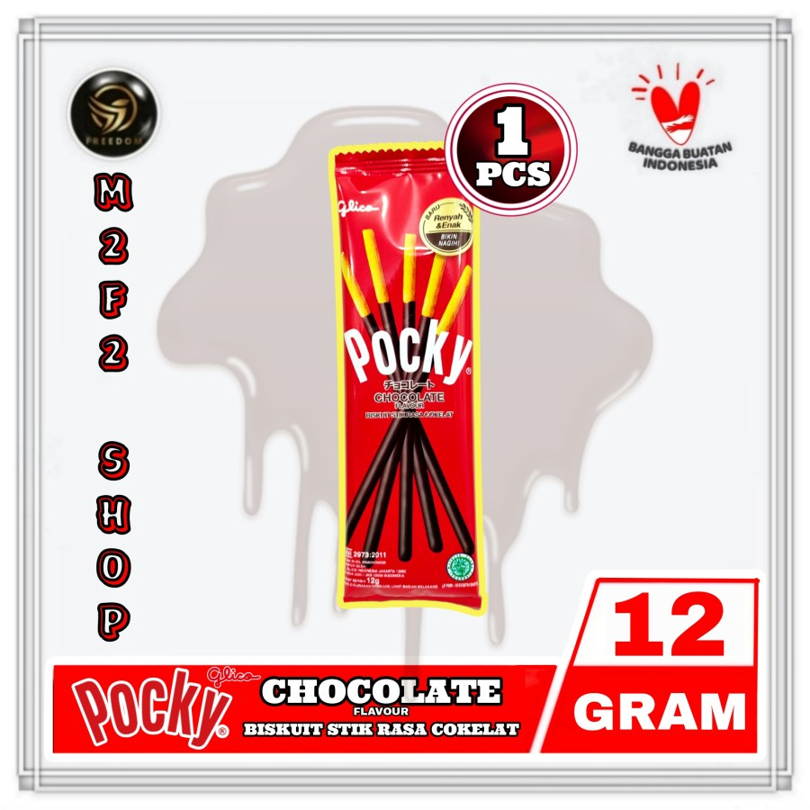 

Glico Pocky Biskuit Cokelat Original Stik | Chocolate Flavour - 12 gr (Kemasan Satuan)