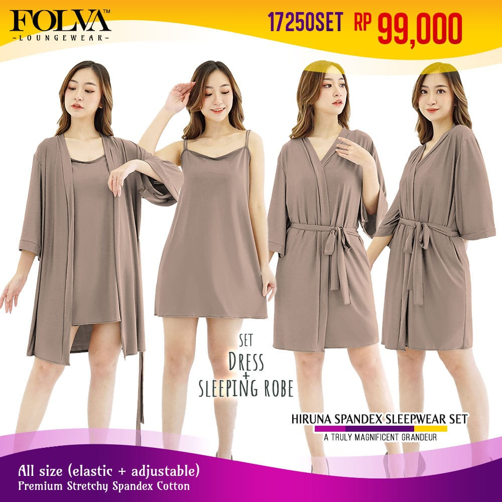 FOLVA Kimono Bridesmaid Set inner dress tanktop Spandex melar 1725OSET