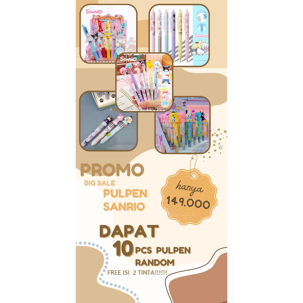 

GM- HS - PAKET MURAH PULPEN DAPAT 10 PCS | PULPEN SANRIO | PEN LUCU | ALAT TULIS SEKOLAH | PULPEN PENGHAPUS | PULPEN TINTA BIRU | PULPEN WARNA WARNI 10 WARNA PERLENGKAPAN SEKOLAH PULPEN LUCU PULPEN SEKOLAH PULPEN KARAKTER