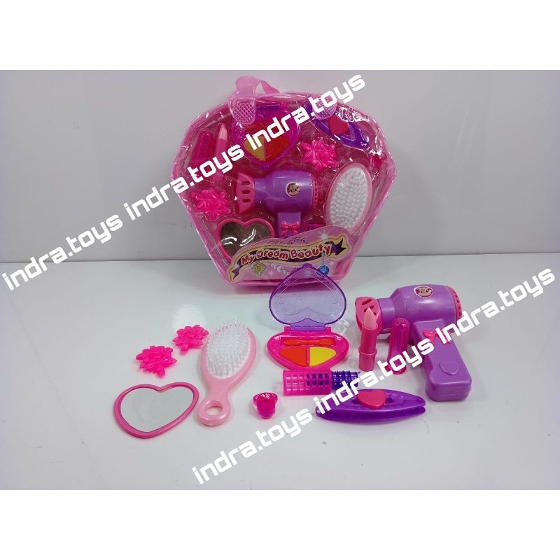 Mainan Anak Perempuan Hair Dryer Make Up Salonan Murah BRO 1737