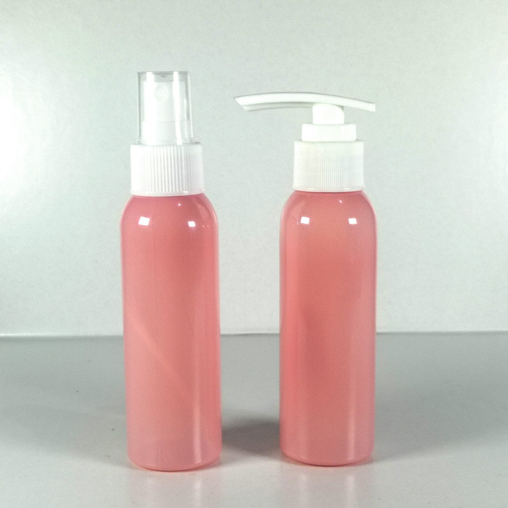 Botol Spray dan Pump 100ml warna pink