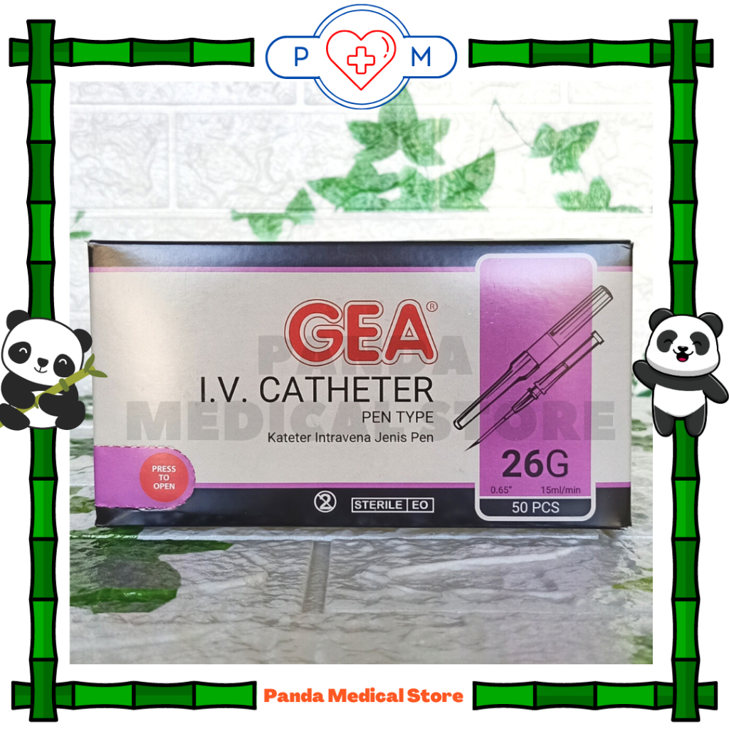 IV Catheter 26G Pen Type isi 50 Pcs GEA