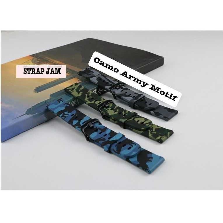 Tali Jam 20mm Strap Coros Apex 2 43mm - Camo Army Keren Camoflauge Quick Release