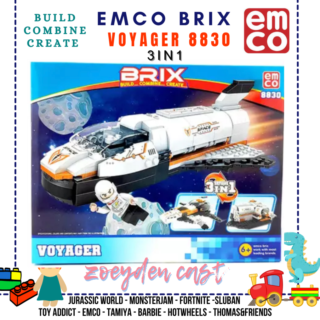 Emco Brix 3 in 1 8830 Voyager Original Mainan edukatif