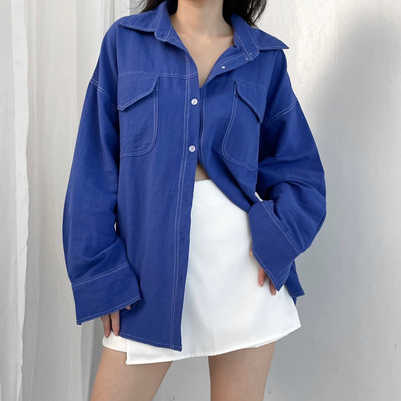 Kiyo Listed Oversized Shirt