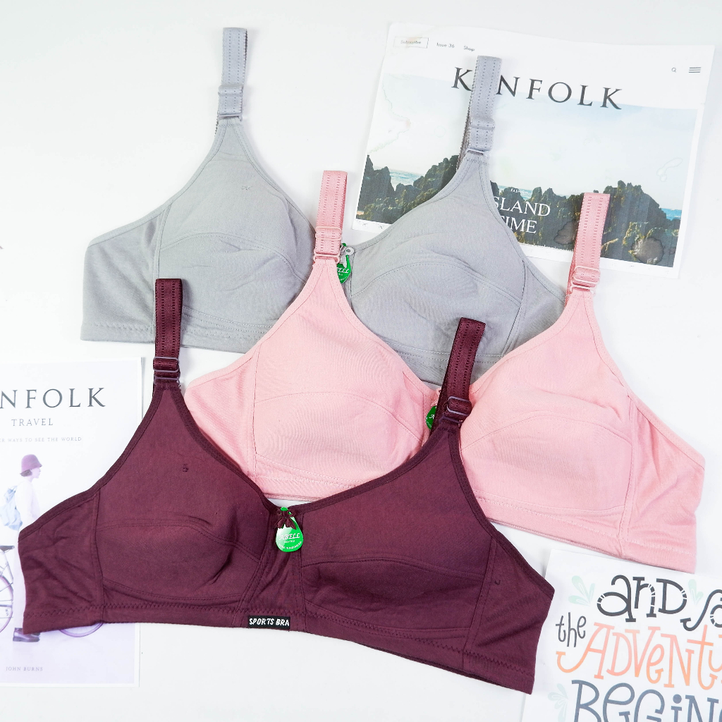 Sylle - Sport Bra Jumbo 44 46 Big Size Tanpa Busa Tanpa Kawat List Karet Abell