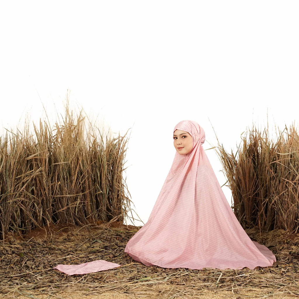 ALIF MUKENA MINI MOTIF PARASUT PREMIUM KOREA TRAVEL - KINSHASA ( MKN-P06-013 )