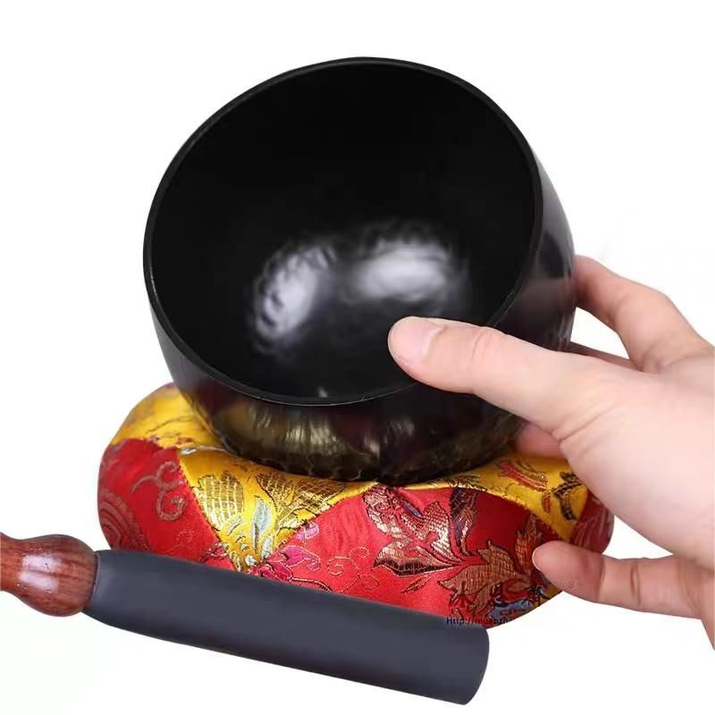 Singing Bowl Bahan Tembaga Tibetan Healing Bowl Buddha Tibet Struck Bowl Untuk Meditasi Umat Budha