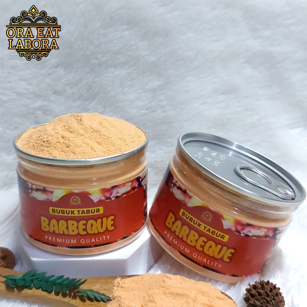 

Can Bumbu Tabur Barberque Bubuk Tabur Snack Keripik Kentang BBQ Kualitas Premium - Ora Eat Labora