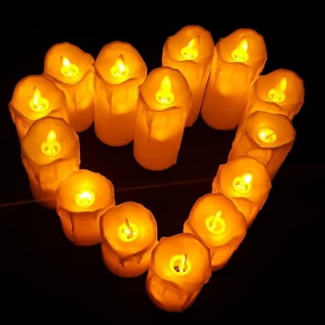 PP Lilin LED Goyang Kecil Besar Lampu Elektrik Terang - LED Kecil Cahaya Sinar