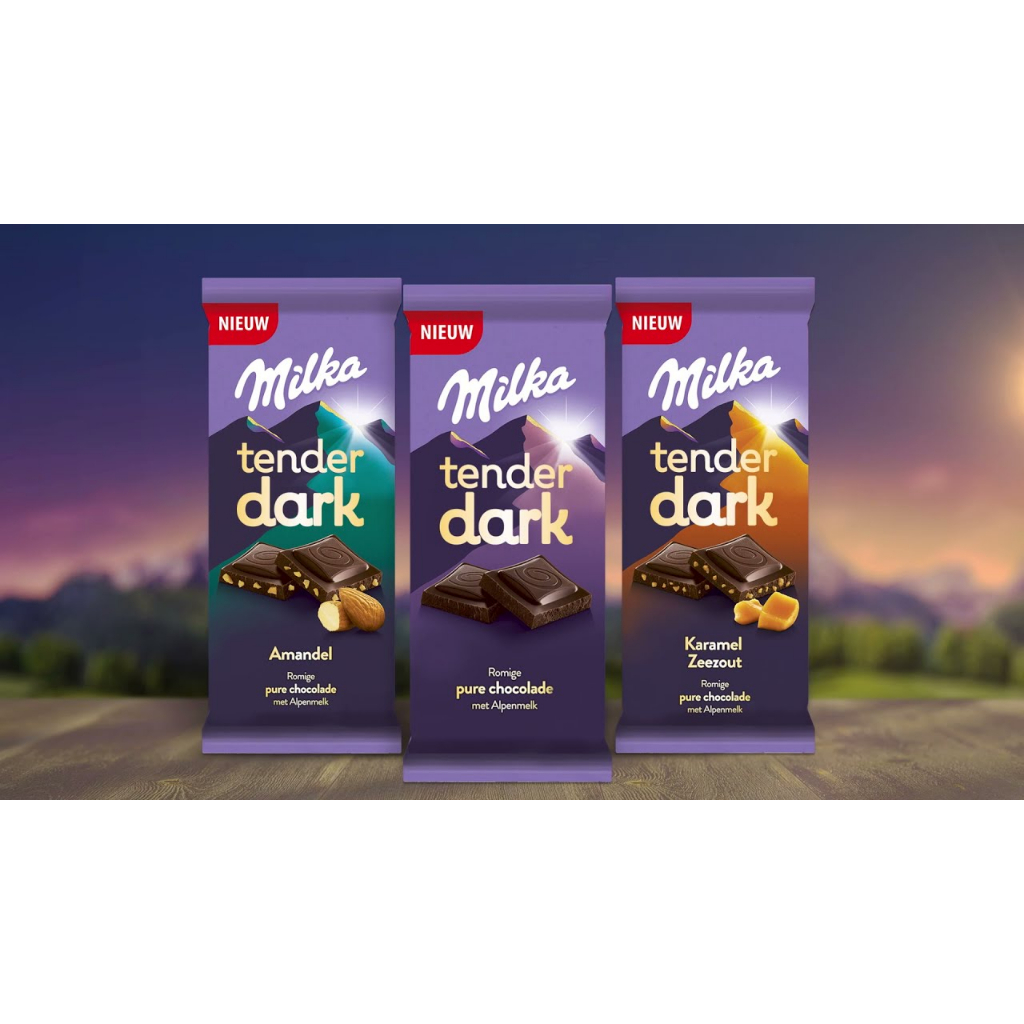 Milka Tender Dark Pure Chocolade 85g