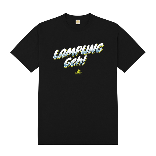 Kaway T-shirt Kaos LEPPUNG GEH BLACK