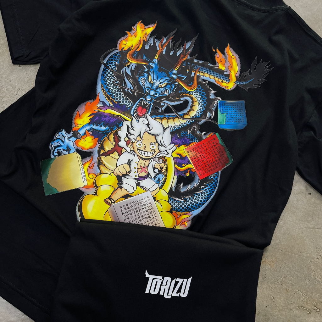 TORIZU Tshirt Wano Poneglyph Hunt Black Anime Manga Premium Unisex