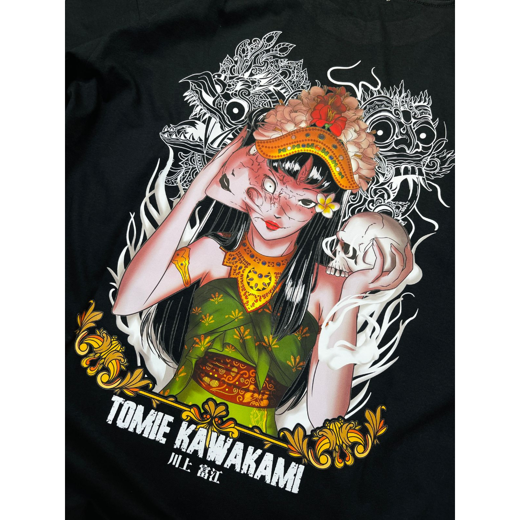 TORIZU Tshirt Tomie Kawakami Black Anime Manga Junji Ito Premium Unisex