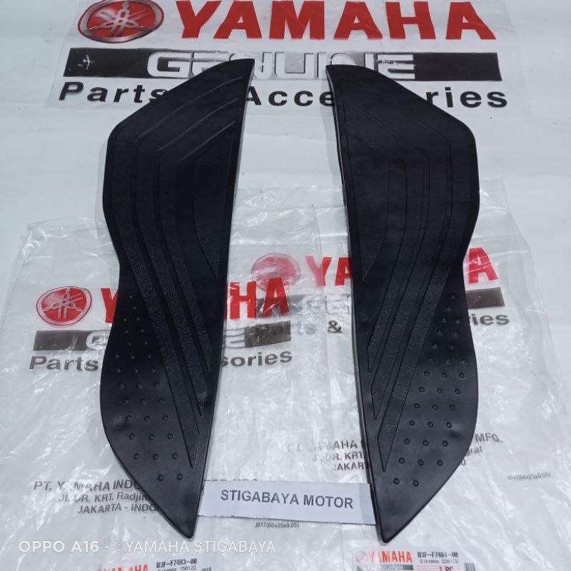 karet pijakan kaki Yamaha Lexi original karpet pijakan kaki Yamaha Lexi asli