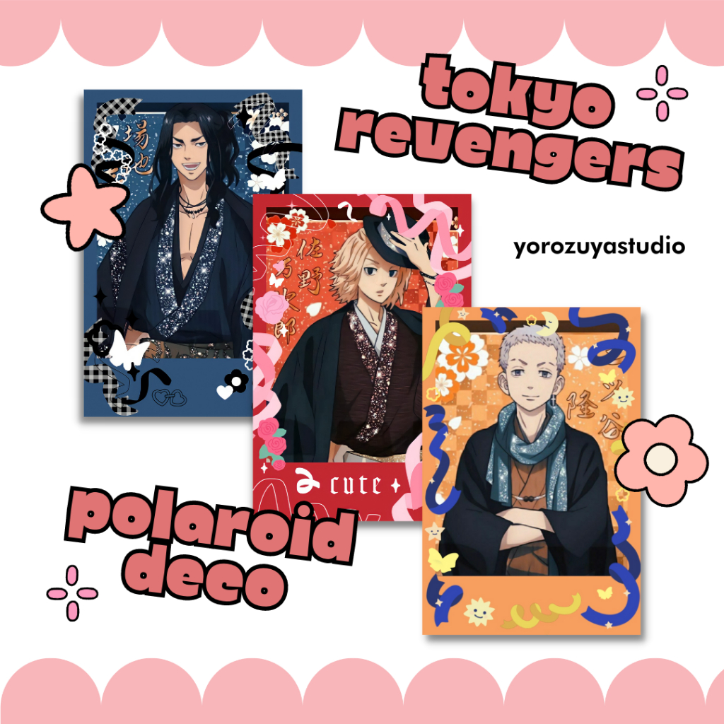 tokyo revengers polaroid | anime polaroid | polcos | polaroid deco