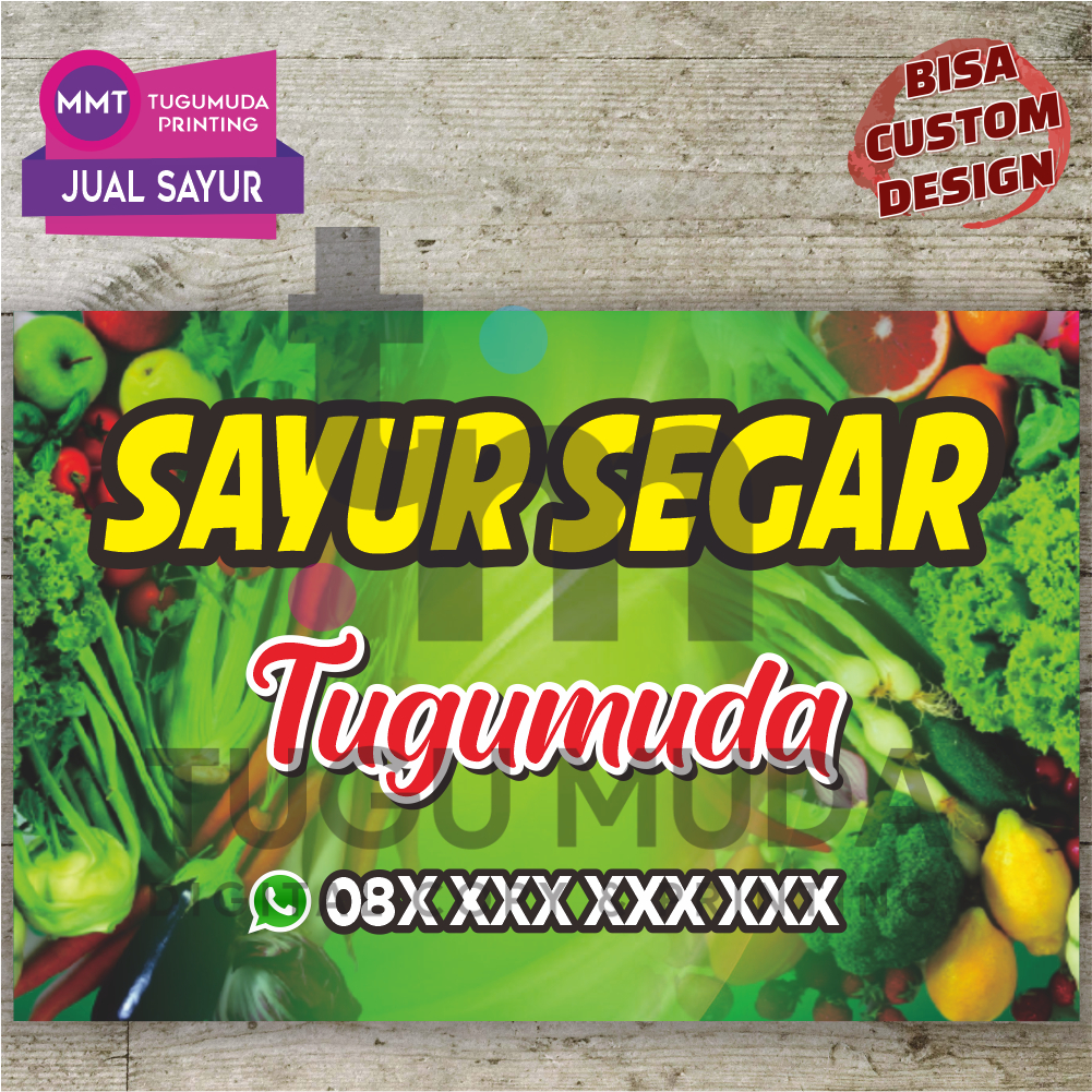 Cetak Spanduk|Banner|MMT - TOKO SAYURAN DAN BUAH-SAYUR HIJAU