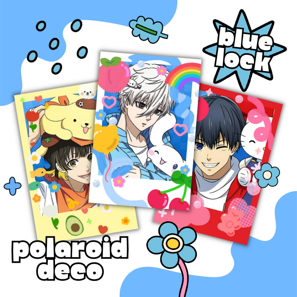 blue lock polaroid | anime polaroid | polcos | polaroid deco | polaroid anime