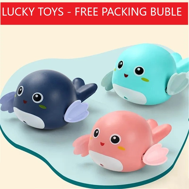 Mainan Ikan Paus Berenang Whale Bath Toys - Teman Mandi Anak