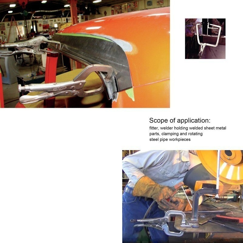 Tang Penjepit Vise Grip Welding Mouth C Clamp 5 Inch - A161 - Silver