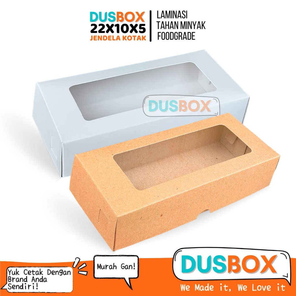 

Dus Brownies 22x10x5 / Dus Brownies Box 22x10 / Box Brownies Jendela Kemasan Brownies / Dus kue