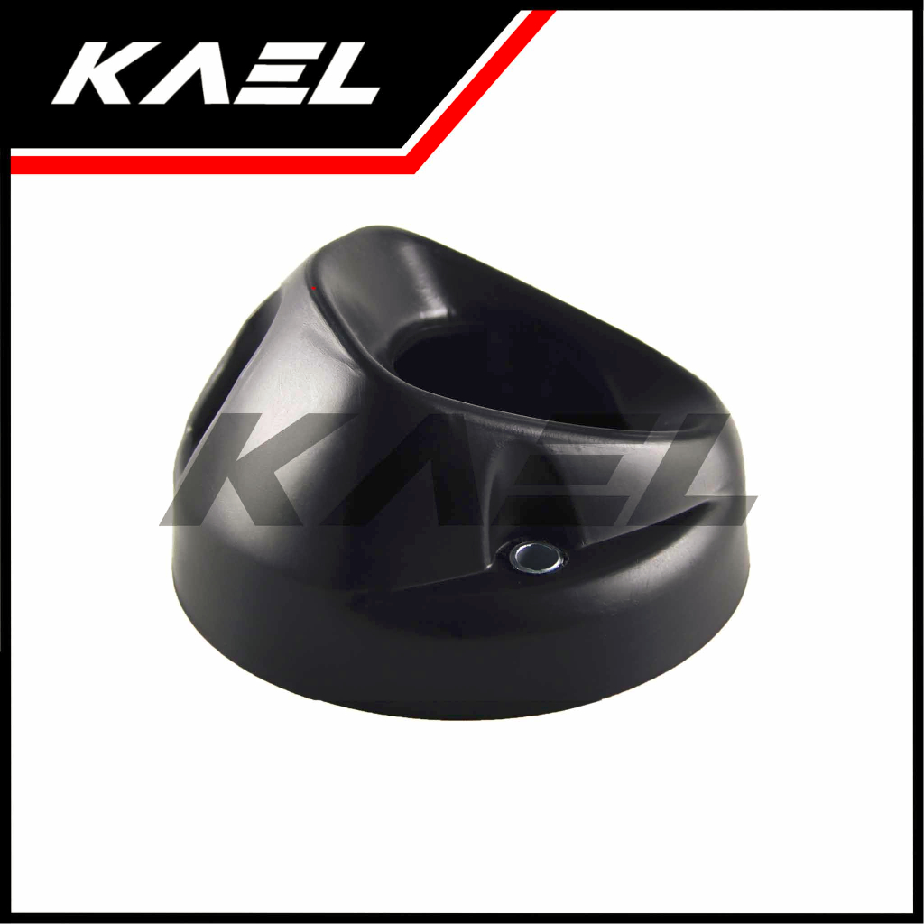 Moncong Knalpot Yamaha Vixion New NVA-NVL-VXN150 Carbon-Karbon-Polos Hitam Cover-Tutup-Tameng-Pelindung Ujung Kenalpot