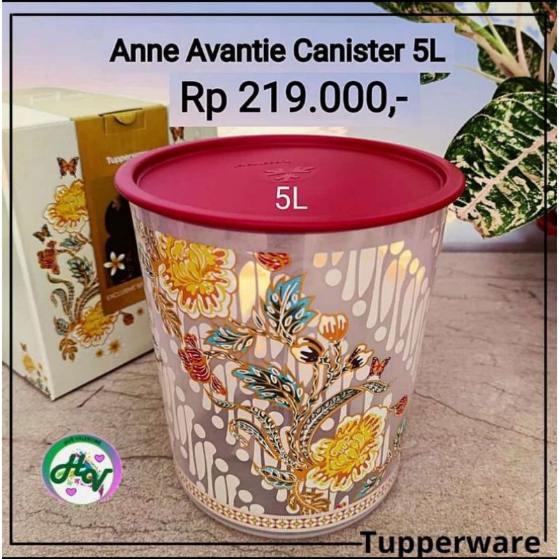Anne Avantie canister 5L Tupperware