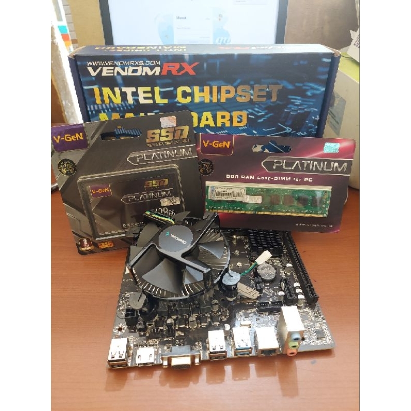 Paket Motherboard H61 + Proc i5 3470 + Ram ddr3 16Gb ( 8Gb 2x )