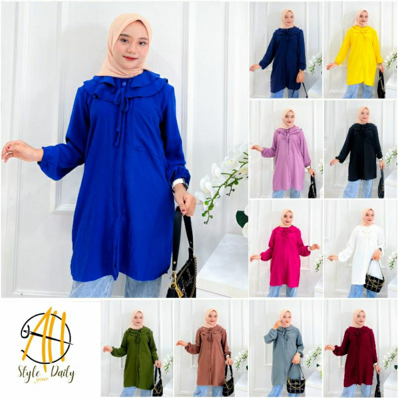 KAMILA BLOUSE TUNIK CRINCLE AIRFLOW