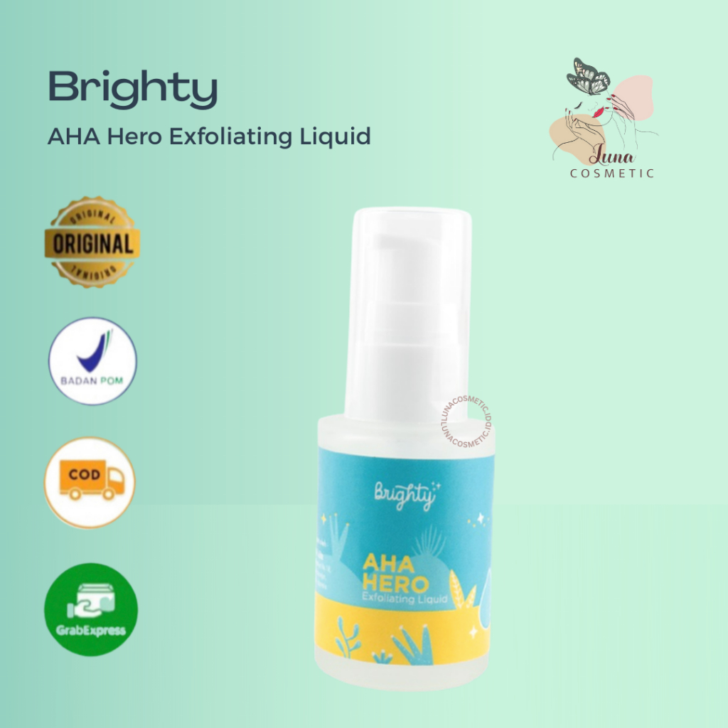 Brighty AHA HERO Exfoliating Liquid  | Jerawat Punggung