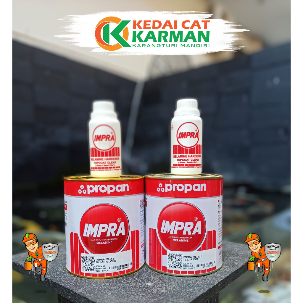 CAT PROPAN IMPRA MELAMINE CLEAR ML-131 1 LITER + HARDENER - SANDING SEALER MSS - 124 MELAMIN PERNIS 