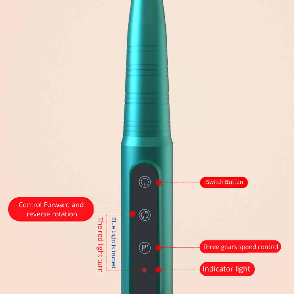 Portable Nail Drill Grinder Manicure Pedicure Wireless Machine/ Nail Drill ZYZC