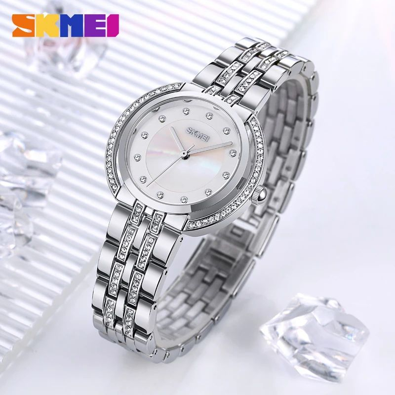 SKMEI 1979 Jam Tangan Wanita Analog Tali Stainless WATCHKITE WKOS