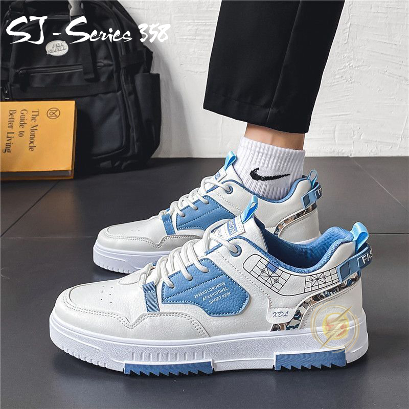 [OOS] Sepatu Sneakers Pria Trendy dan Keren Motif Cakep Casual Buat Nongkrong Kualitas Import Premium -358