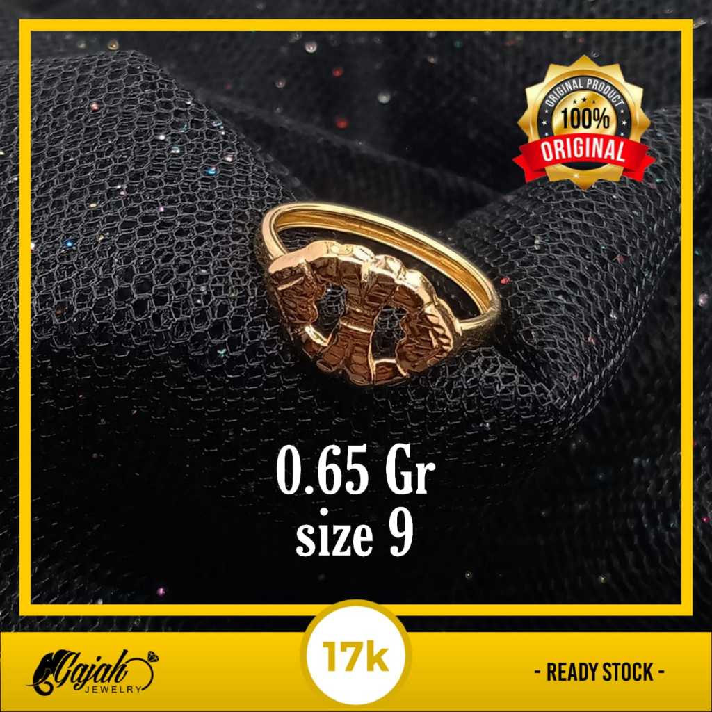 Cincin Emas 17K - 0.65 Gr Kadar 750 - 4775