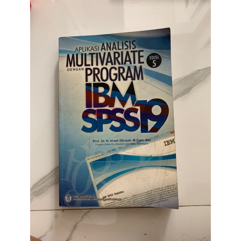 aplikasi analisis multivariate dengan program IBM SPSS 19