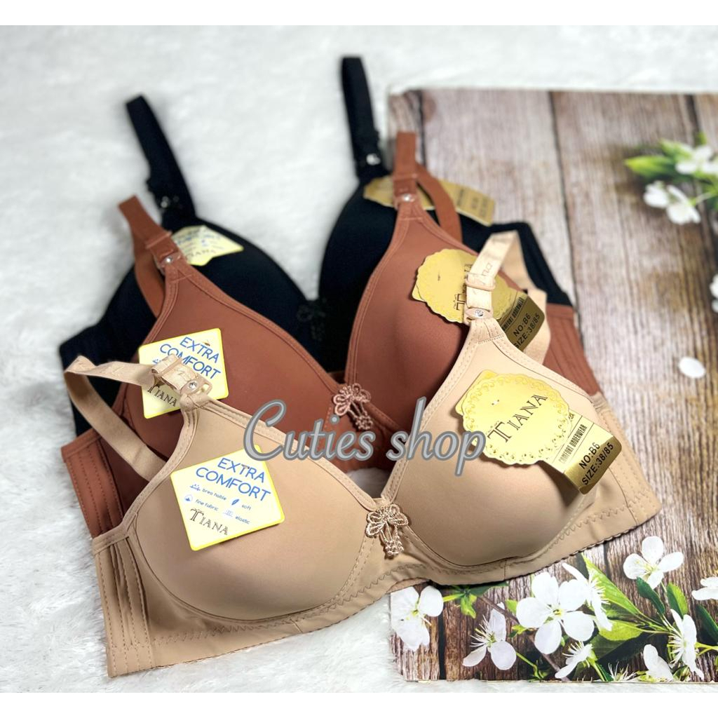 Bra Polos Tiana Non Kawat Busa Tipis, size 38 -44