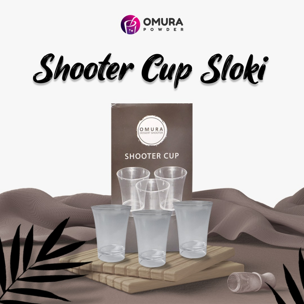 New [Shooter Cup] Omura Dessert Shooter Shooter Cup Model Sloki Gelas Tempat Wadah Pudding Panna