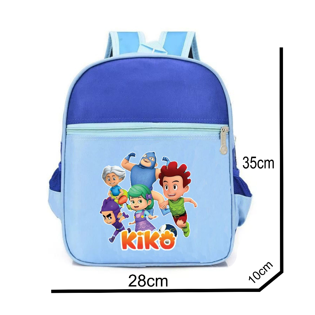 PVJ - Tas Ransel Anak Sekolah TK Paud Motif Kiko and Friend Untuk Laki-laki dan Perempuan