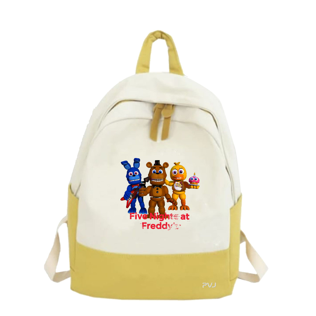 PVJ - Tas Ransel Anak Sekolah Laki Laki SD TK Gambar Five Nights At Freddy Kartun 3D