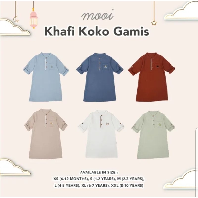 Mooi Khafi Koko Gamis / Baju Muslim Anak