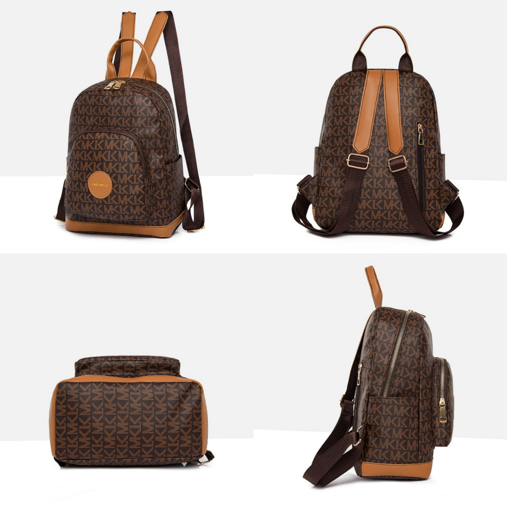 TAS RANSEL WANITA KULIT IMPORT KULIAH SEKOLAH KERJA BACPACK KOREA KEKINIAN REMAJA COKLAT PREMIUM DEWASA BRANDED BATAM TERBARU FASHION SIMPLE MURAH KAHUNA TA794B7