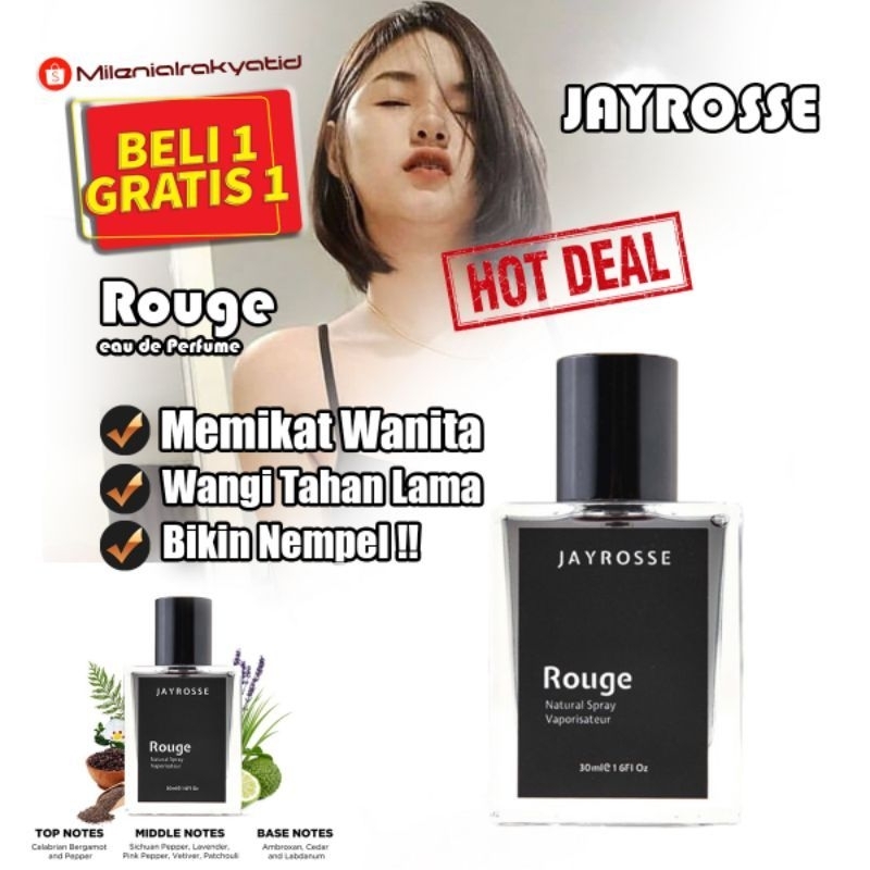 PARFUME JAYROSSE ROUGE TERLARIS PARFUME PEMIKAT WANITA ORIGINAL 100%