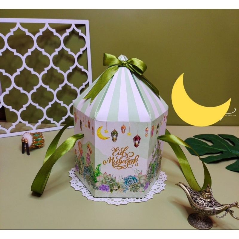 

BOX Hampers lebaran/ idul fitri / eid mubarak muat 2 toples 500gram