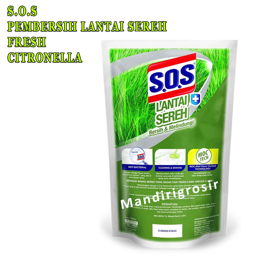 SOS PEMBERSIH LANTAI SEREH 700 ML