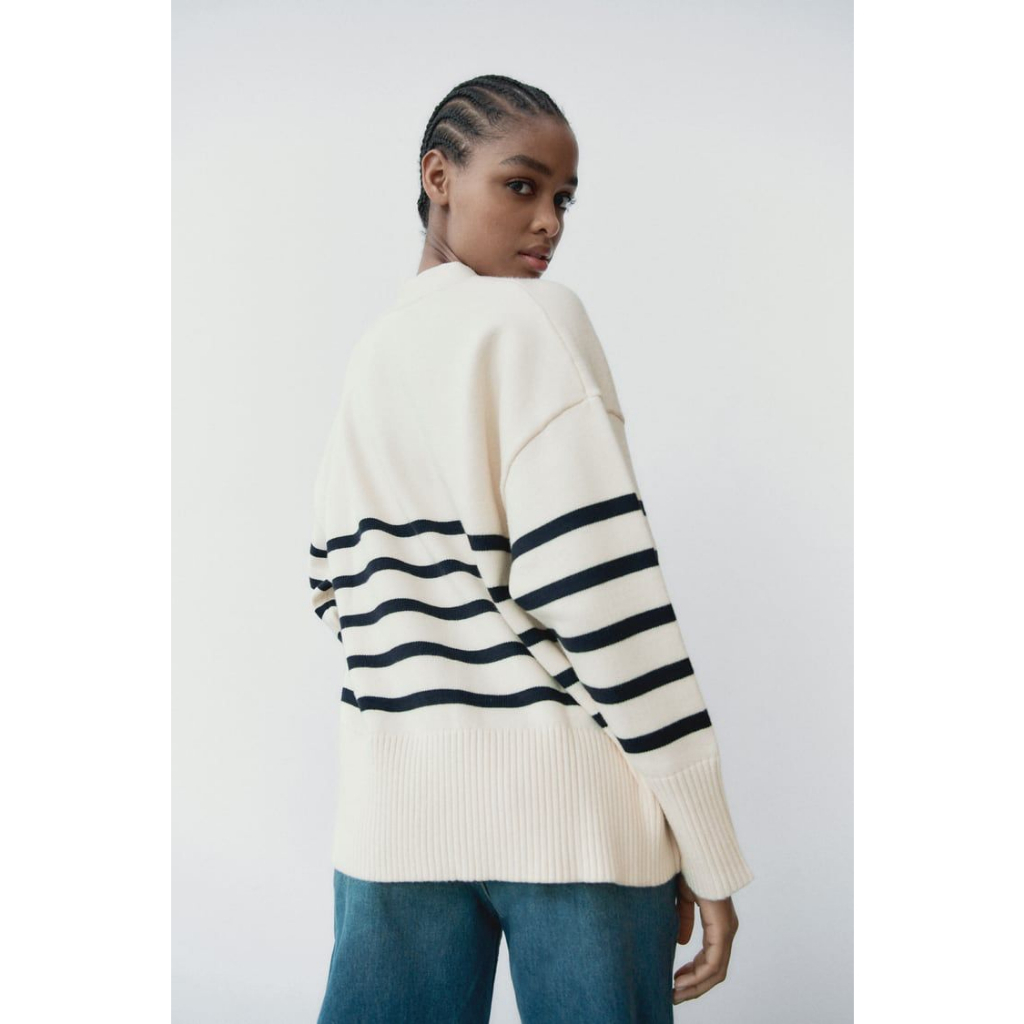 Zara Stripped Knitted Cardigan