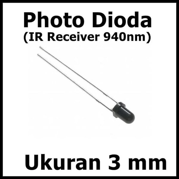 Photo Dioda 3mm 940nm Photodioda Photodiode Penerima Infrared